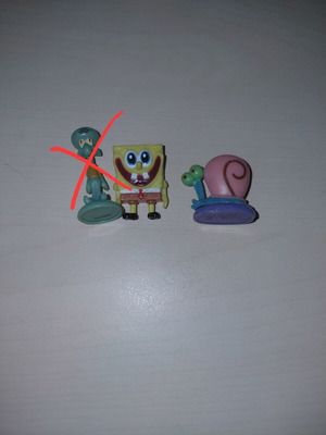 SpongeBob Mini Figures used, pack of 2