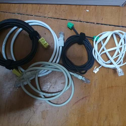 Various cables like new, as shown in photo