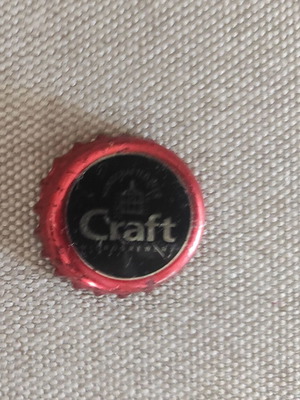 Craft beer cap used
