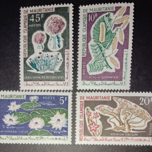 Mauritania 1964 unsealed stamp set