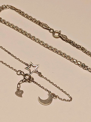 Silver 925 bracelets used, set of 2 pieces