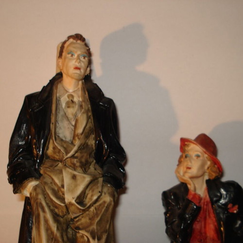 Figurines couple used, 28cm, 1500g