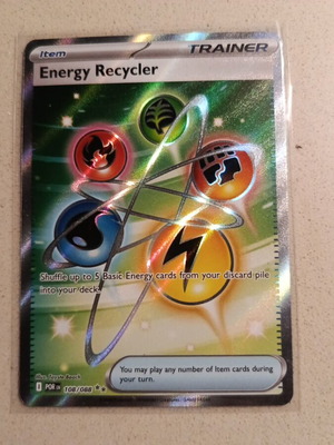 Energy Recycler Pokemon Card new, Perfect Order 108/088