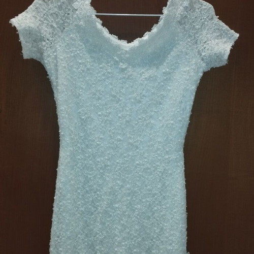Lace mini dress like new, white, size M