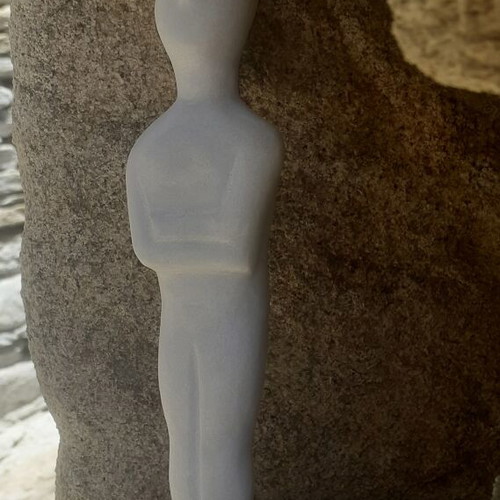 Cycladic idol traditionally carved from Greek marble