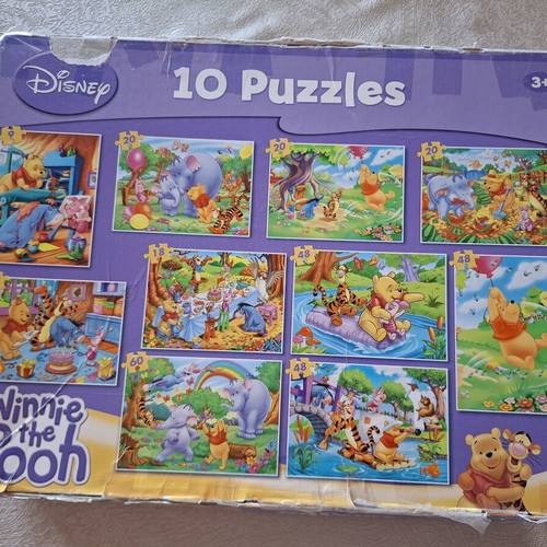 Disney Puzzle Winnie the Pooh 10 in 1 set like new