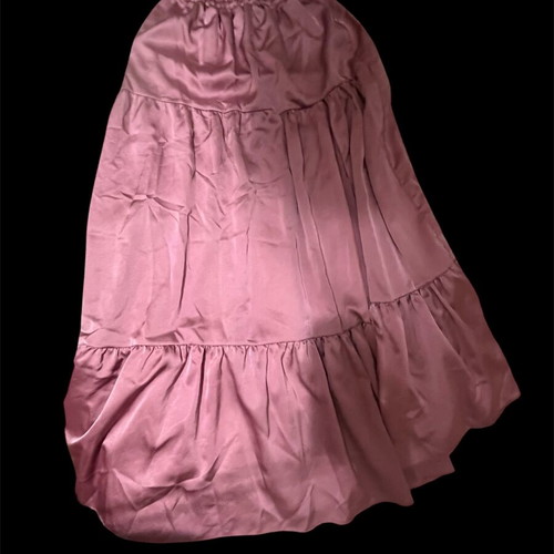 Satin skirt apricot small size like new, pink color