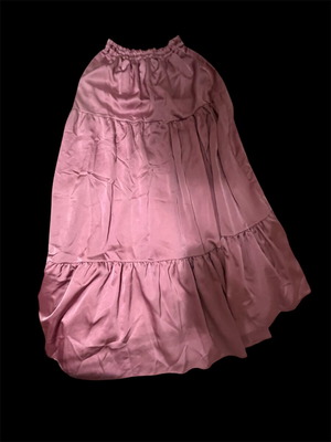 Satin skirt apricot small size like new, pink color