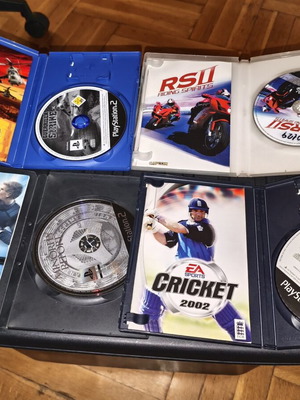 Παιχνίδια PlayStation 2 μεταχειρισμένα, πακέτο με Minority Report, Cricket 2002, Guerilla Strike, Riding Spirits 2