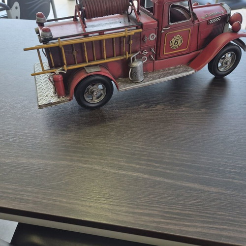Handmade fire truck toy