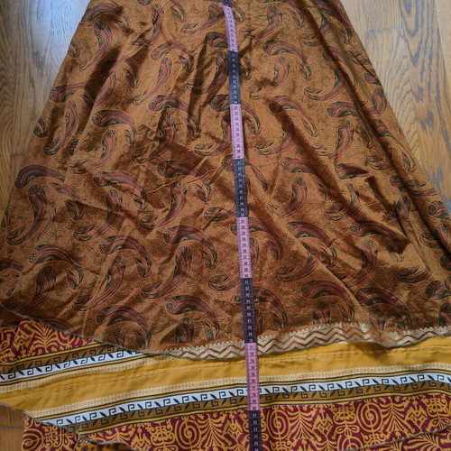 Indian silk blend skirt like new, worn both ways, colorful