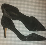 Zara black pumps with strass like new, size 40, 10cm heel