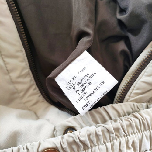 Lussile long women's coat like new with belt and hood beige