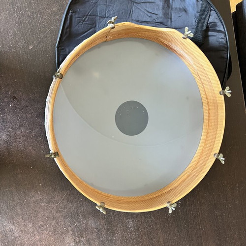 Traditional daouli 48cm shallow with synthetic skin and case