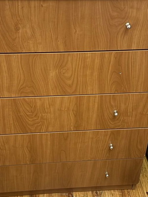 Bedside table with 5 drawers used