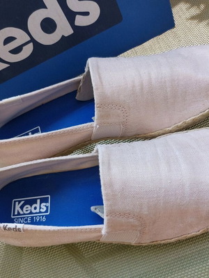 Keds shoes like new, pink gold color, removable insole