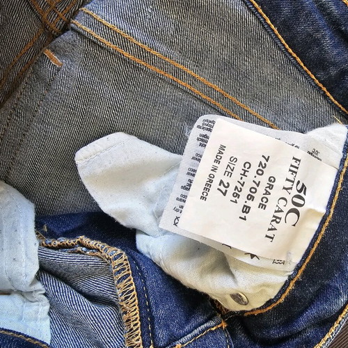 Crop jeans in slim fit like new, size 27, Fifty Carat