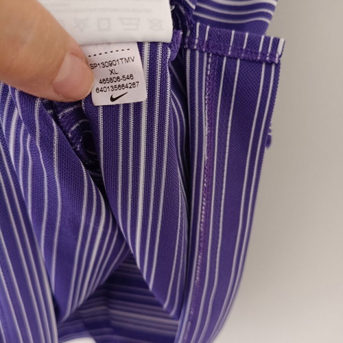 Nike Golf Dri-FIT polo shirt XL used, purple with white stripes