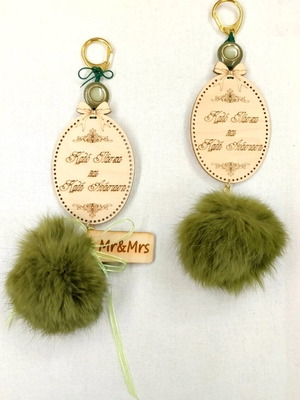 Easter handmade wooden keychains for Happy Easter and Resurrection, new