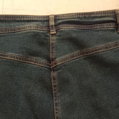 Morgan bootcut jeans with black bead fringes, like new