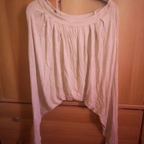 Ysatis beige boho salvari pants size S
