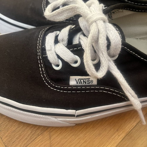 Vans black sports shoes, size 38