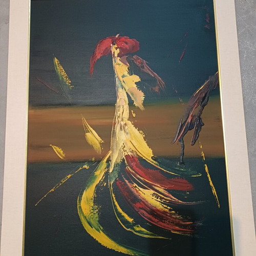 Original Painting 60x80 cm Abstract Female Figure New