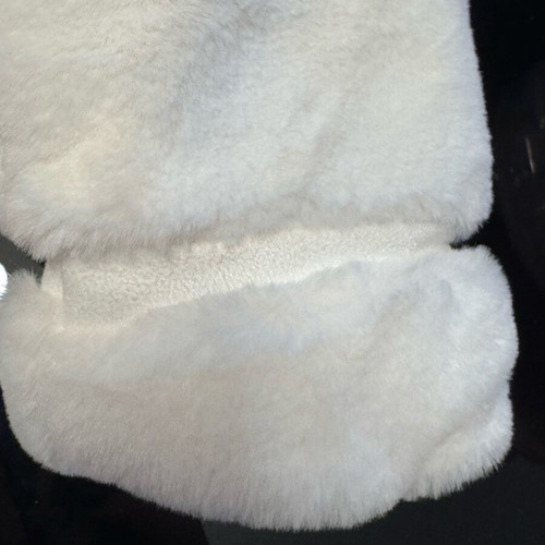 Mayoral white baby fur coat new for 12-month-old girls