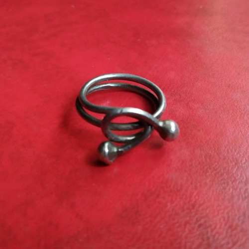 Silver ring 925 used, old design