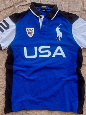 Polo Ralph Lauren USA T-shirt like brand new, size L, blue