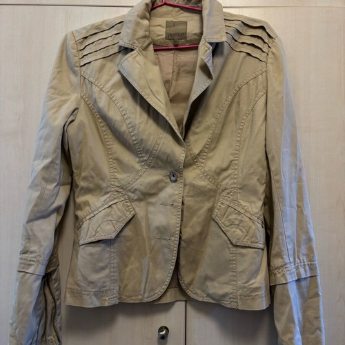 Jacket used, size M, beige, in good condition