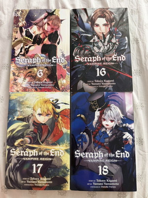 Seraph of the End manga volumes 6,16,17,18 like new