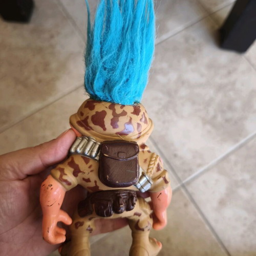 Battle Trolls Army Rambo General figure used, Hasbro, 1992