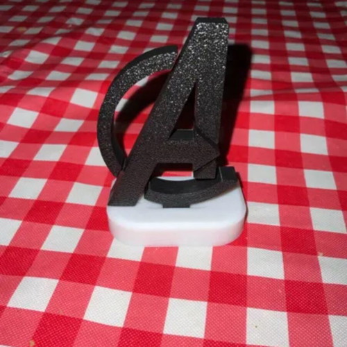 Avengers Logo 3D Printed Stand new, decorative desk piece