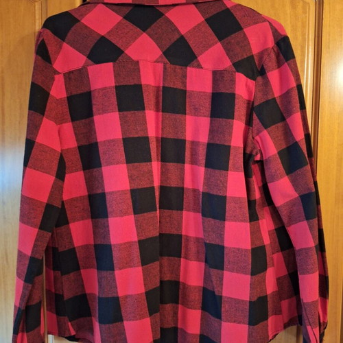 Women's shirt like new, size L, black and red