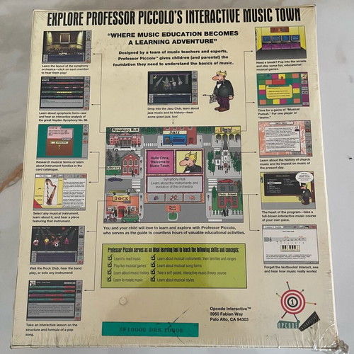 The Musical World of Professor Piccolo PC game new, sealed