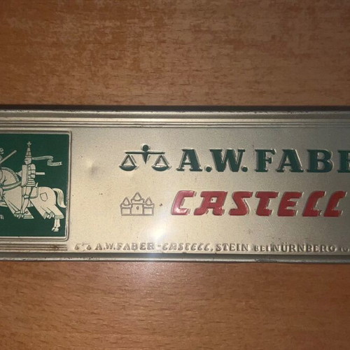 Faber Castell Stabilo tin box pack used, rare