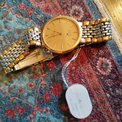 Omega De Ville Quartz Vintage watch like new, Cal. 1378, two-tone