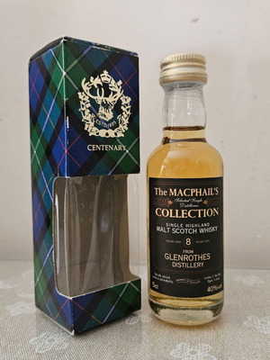 Glenrothes 8yo whisky miniature new, sealed