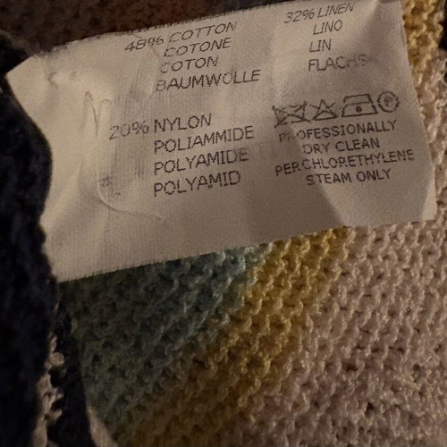 Missoni vintage V-neck sweater, multicolored chevron knit