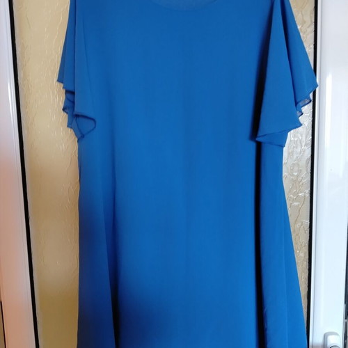 Summer airy dress like new, size 4XL, blue