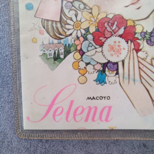 Vintage KUTSUWA Selena Plastic Case used, Macoto Takahashi Illustration