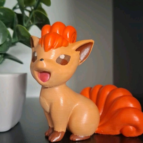 Vulpix Pokemon 3D figure like new, 7cm height