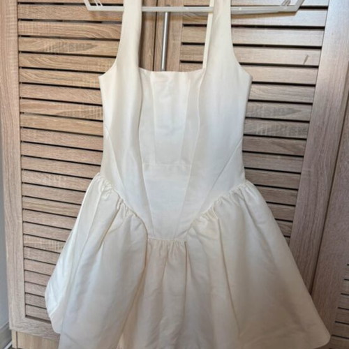 ASOS dress, white beige, size S