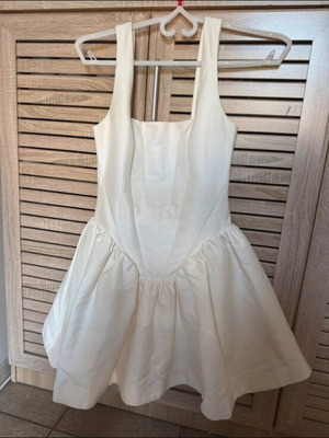 ASOS dress, white beige, size S