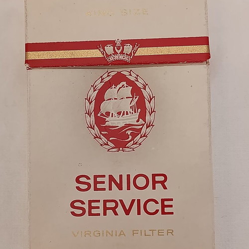 Sobranie Black Russian 25s and Senior Service Ships Supply collectible cigarette boxes used