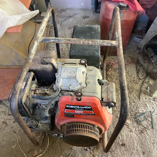 Kubota GH400 9.7 KvA generator used, 240V and 380V