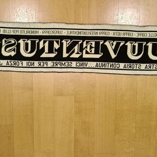 Juventus scarf 80s new, single-sided