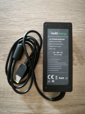 MultiEnergy DILPC.LEN65 Laptop Power Adapter like new, compatible with Lenovo