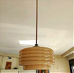  Φωτιστικό οροφής elio Martinelli Made in Italy 1964. Διάμετρος γυαλιού 30 εκατοστά, ύψος γυαλιού 15 εκατοστά